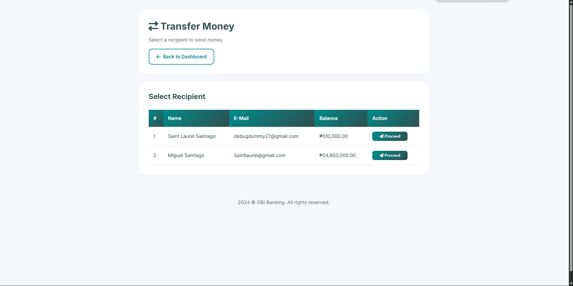Transfer Money